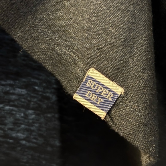 Superdry Black Knit Shirt V Neck Lace Detail Long Sleeve Tee Size 6 - Picture 5 of 5